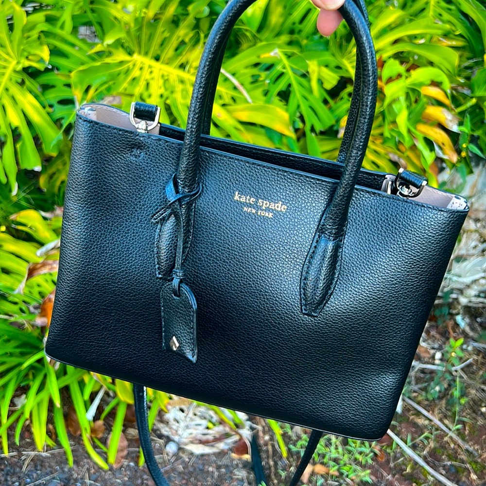 Kate Spade black eva pebble satchel or crossbody